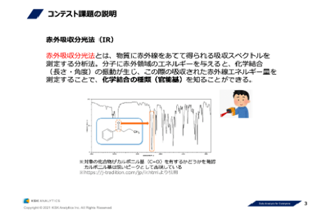 IRスペクトルデータの対象判別課題イメージ